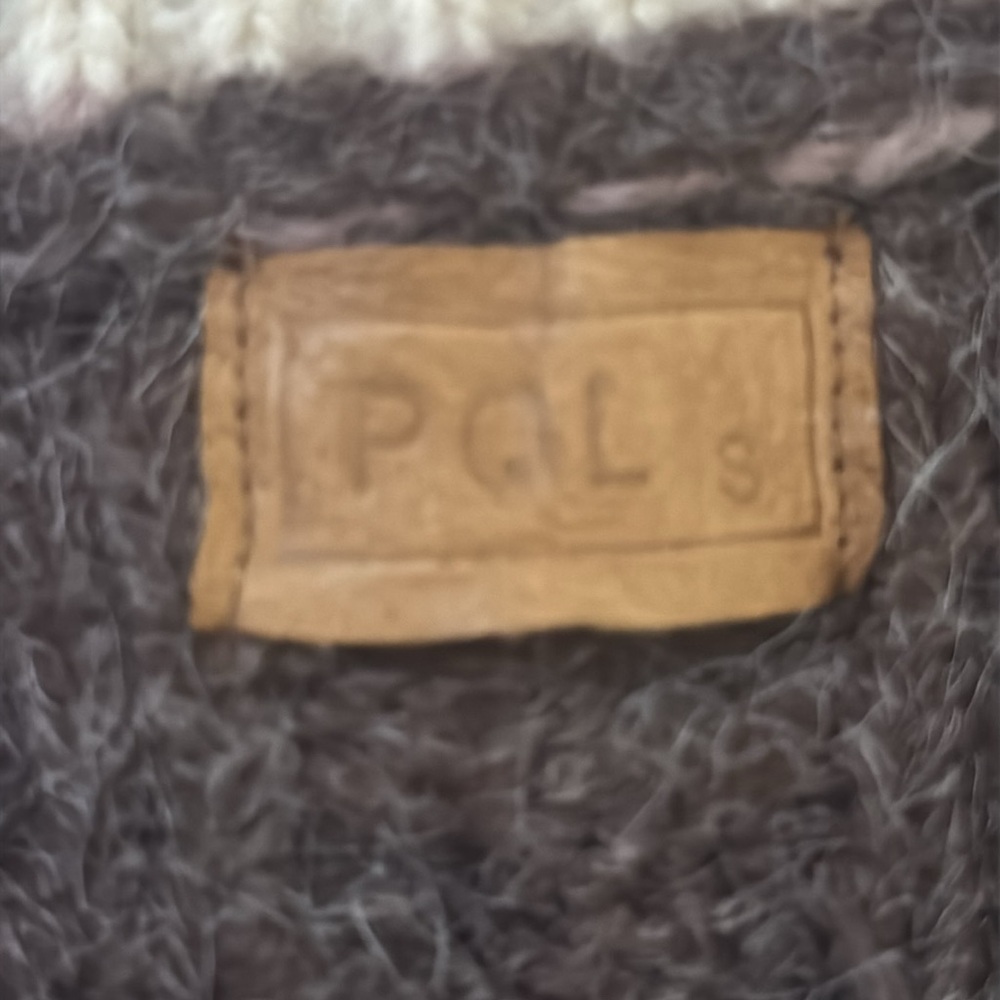 Pol Multicolor Sweater Vest Oversized blue mauve brown cream multi patterns - Picture 7 of 12